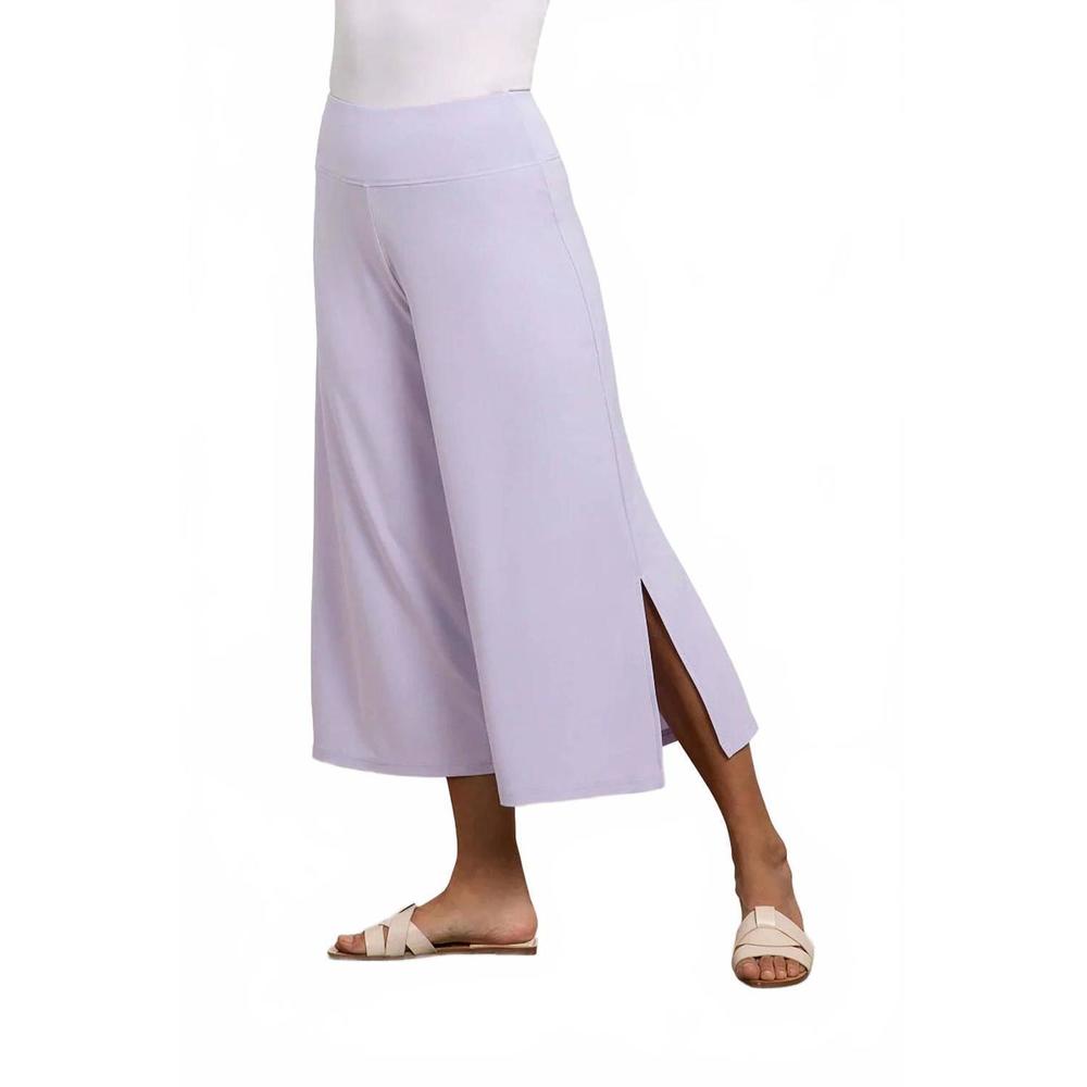 NEW SYMPLI side slit wide capri pant in lavender